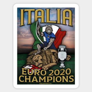 Italia vs. England Poster Sticker